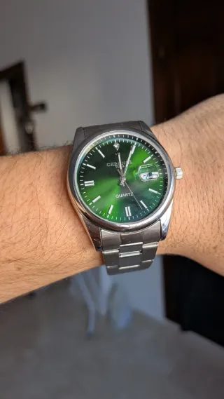 Reloj Chronos esfera verde