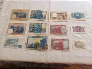 Lote Billetes Antiguos España Pesetas