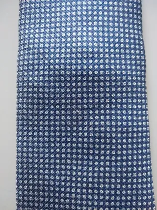 Cravatta Corneliani microfantasia blu/bianco