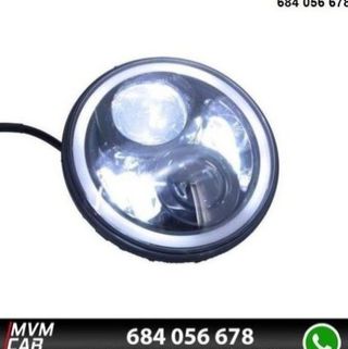 Faros delanteros Led Angel Eyes DRL Black para Jee