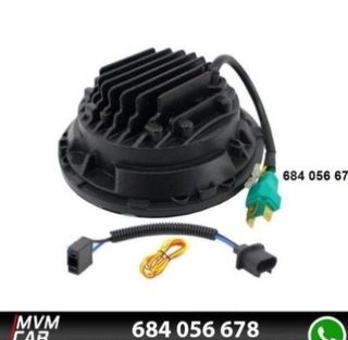 Faros delanteros Led Angel Eyes DRL Black para Jee