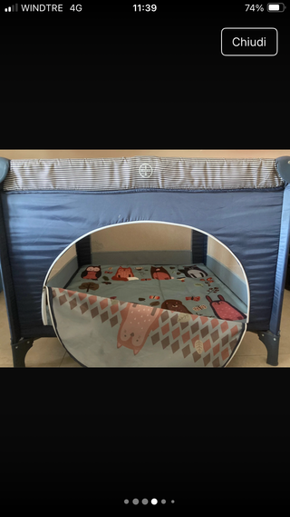 Box lettino da campeggio per bambini. Lionelo. 