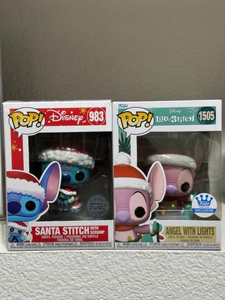 Funko Pop! Stitch y Angel Navidad
