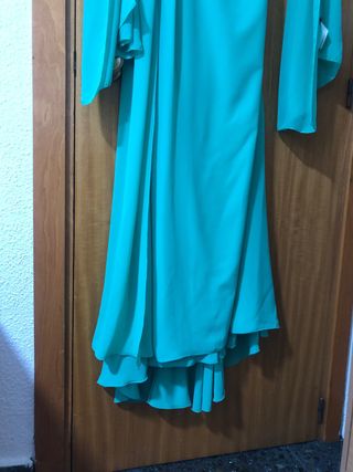 Vestido largo Pronovias verde talla 38