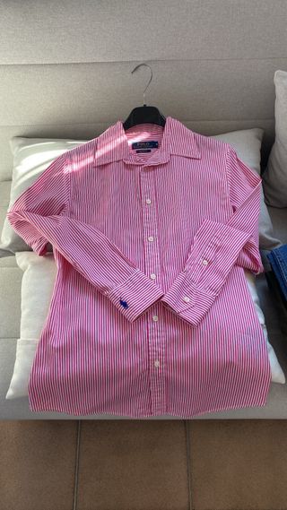 Camisa Polo Ralph Lauren Rayas Rosas Mujer