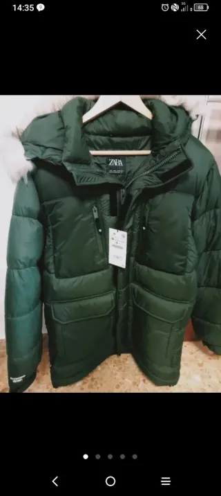 Chaqueta Zara Hombre Verde