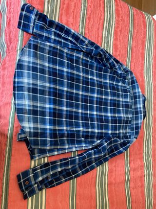 Camisa Scalpers cuadros azul talla 38