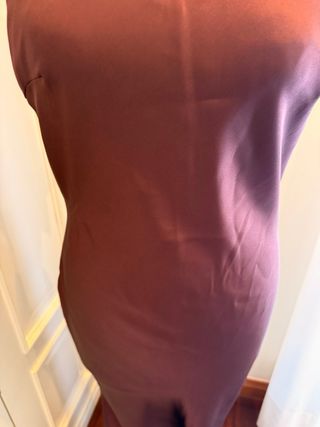 Vestido largo Zara color granate