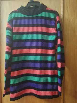 Jersey de rayas multicolor