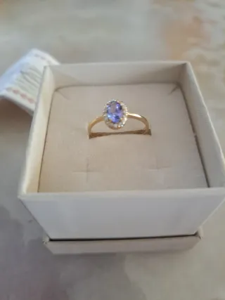 Anillo Oro 18k Tanzanita y Diamantes
Certificado