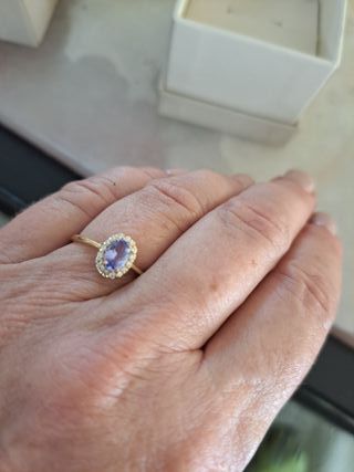 Anillo Oro 18k Tanzanita y Diamantes
Certificado