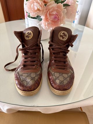 Zapatillas Gucci Originales Beige/Marrón