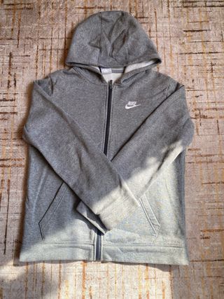 Sudadera Nike Gris con Cremallera