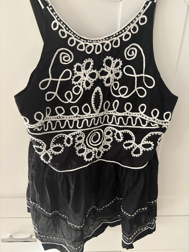 Top tirantes Sfera negro talla S