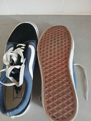 Zapatillas Vans Old Skool Azul y Negro