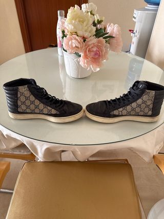 Zapatillas Gucci Beige y Negro