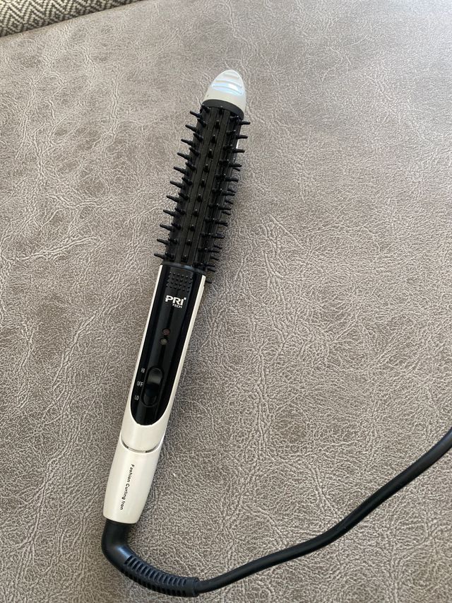 Plancha Cepillo Pelo PRI Negro/Blanco