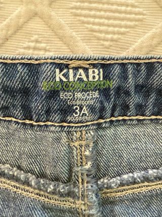 Falda vaquera Kiabi estampada