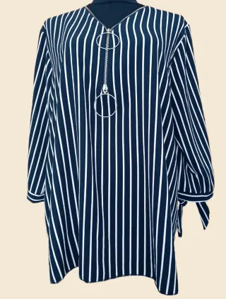 Blusa vestido marinero rayas