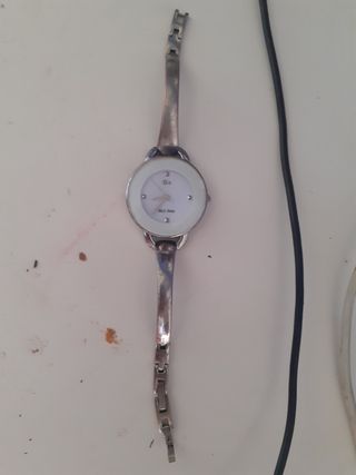 Reloj Go Mujer Plata y Blanco