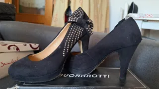 Tacones fiesta negros talla 35