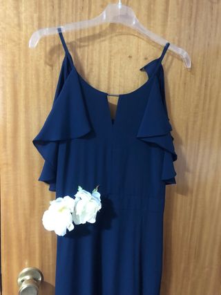 Vestido azul marino Fórmula Joven Talla 40