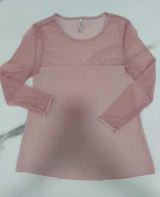Blusa Stradivarius rosa manga larga