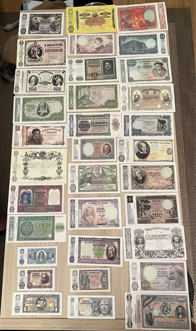 Lote Billetes Pesetas Antiguos España