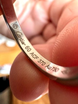 Anillo Cartier Oro Blanco