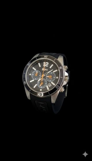 Reloj Lacoste Hombre Negro/Plata Nuevo