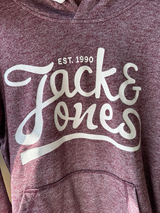 Sudadera Jack&Jones Hombre burdeos