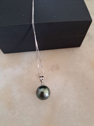 Colgante Perla Negra Oro 18k Alegra's Legend