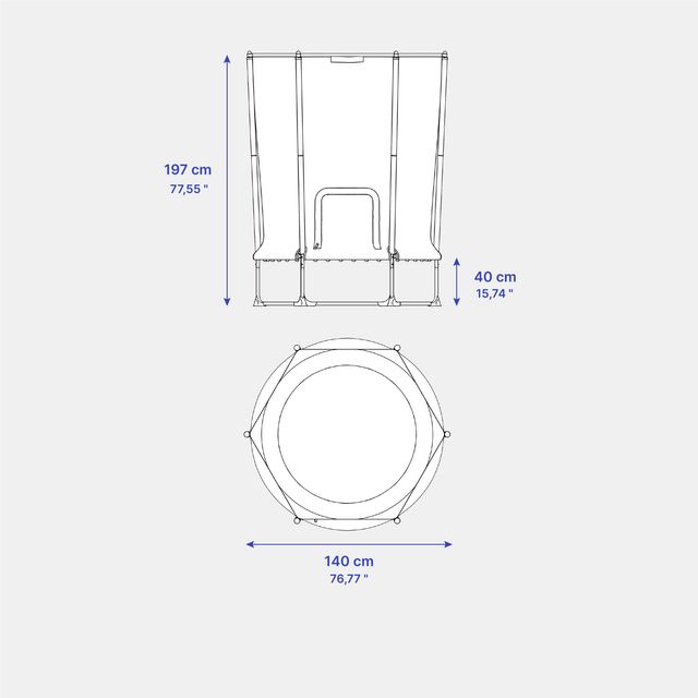 Cama Elástica 140 Interior Red Seguridad