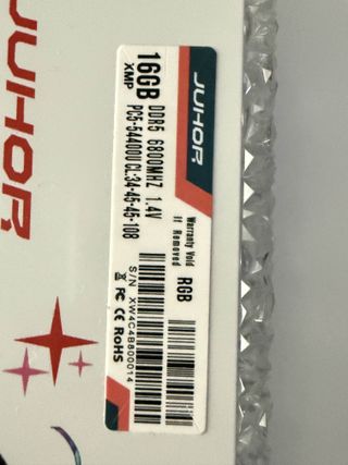 JUHOR 32GB 16x2 DDR5 6800MHz RGB RAM