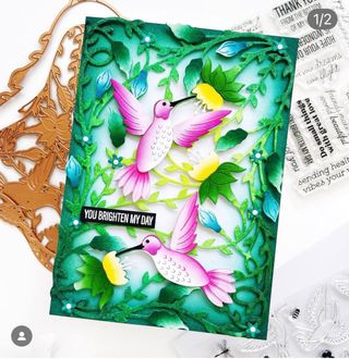 Delicate Floral Hummingbird y Pop up hummingbird 
