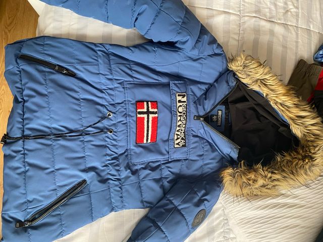 Abrigo Geographical Norway Azul