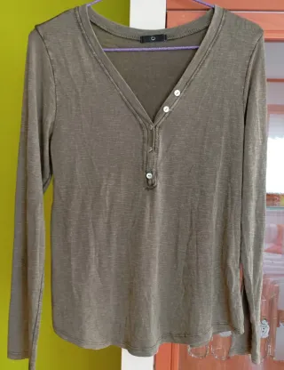 Camiseta manga larga verde