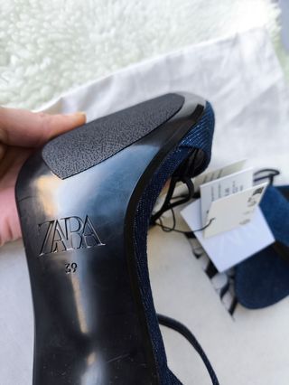 ❤️ZARA SANDALIA DENIM TACON 