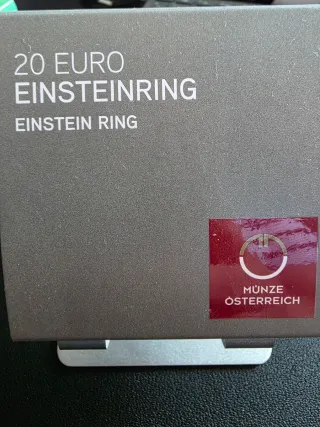 20€ Plata Austria Einsteinring Proof