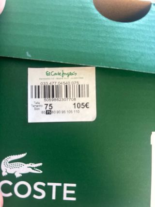 Zapatilla Lacoste Azul Tela Vaquera Nueva