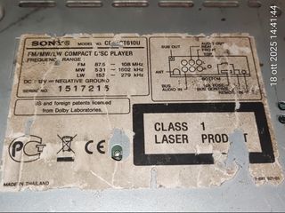 Autoradio Sony CDX-GT450U + GT610U Ricambi