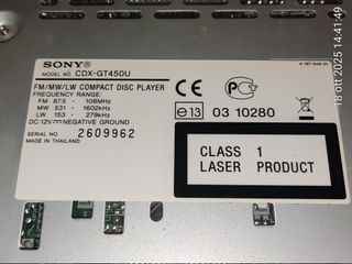 Autoradio Sony CDX-GT450U + GT610U Ricambi