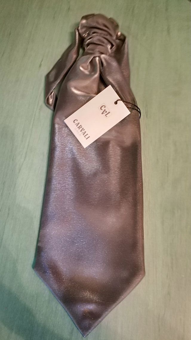 Corbata de Novio CARVALI Plata Talla Única