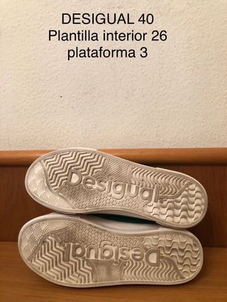 DESIGUAL - Zapatillas verde/blanco 40