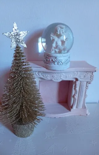 Árbol y Bola de Navidad Ángel