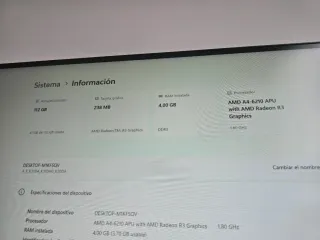 Asus PC Escritorio AMD A4-6210 4GB RAM SSD
