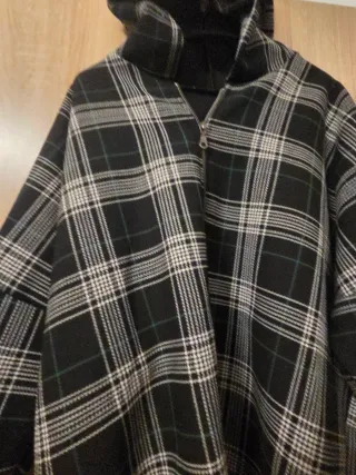 Cappottino con cappuccio a quadri