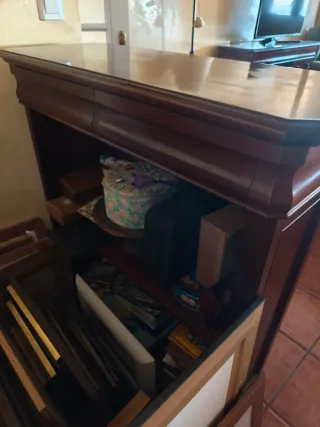 Mueble Barra Minibar Caoba