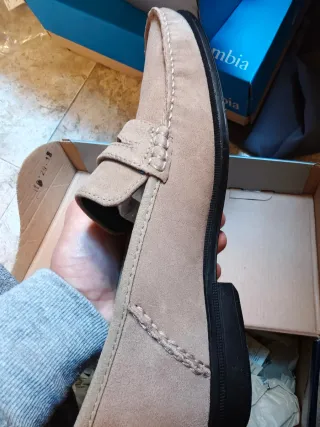 Sebago Mocasines Beige/Marrón Ante