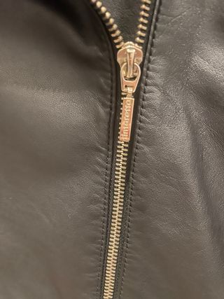 Cazadora Piel Negra Tintoretto T40